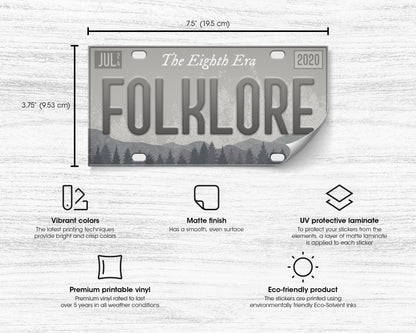 Folklore era bumper sticker