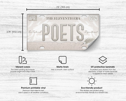 Tortured Poets era bumper sticker