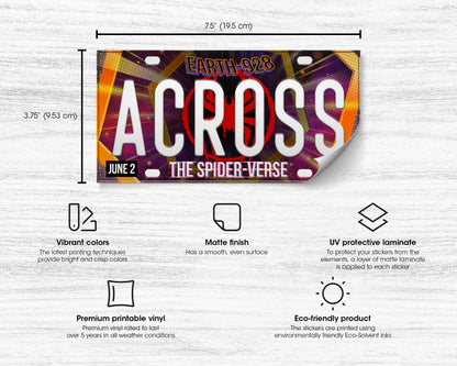 SpiderMan: Across the SpiderVerse (2023) movie bumper sticker