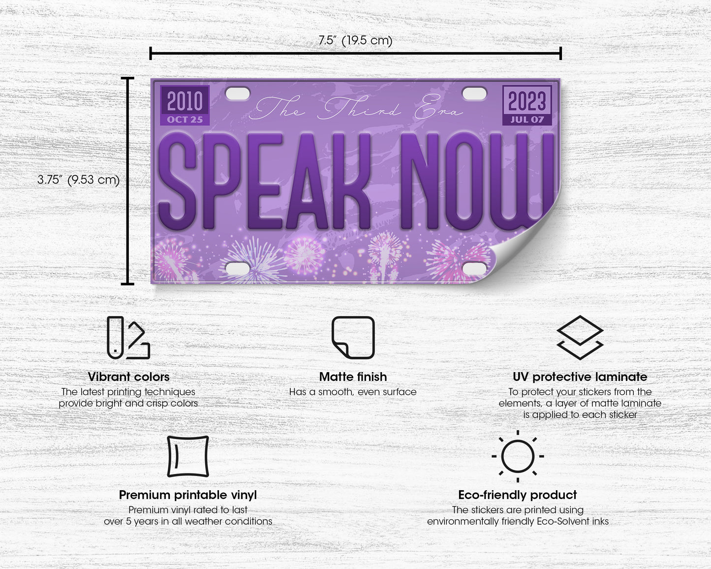 Speak Now era bumper sticker