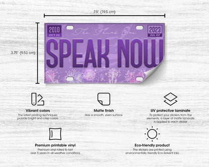 Speak Now era bumper sticker