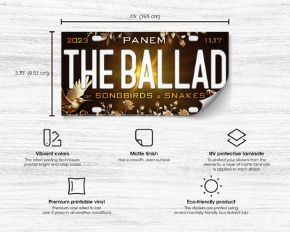 Ballad of Songbirds & Snakes (2023) movie bumper sticker