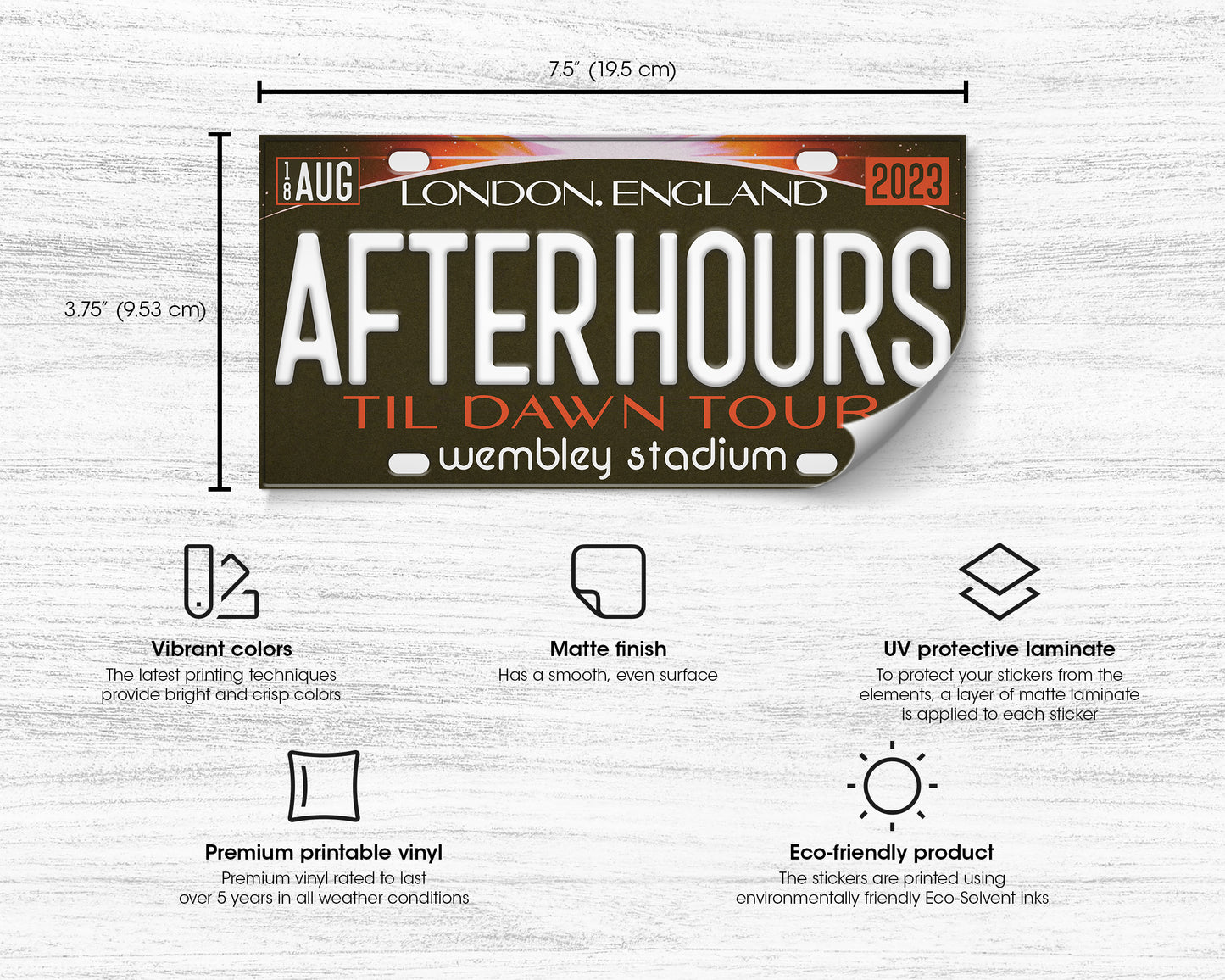 After Hours til Dawn Tour bumper sticker
