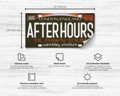 After Hours til Dawn Tour bumper sticker