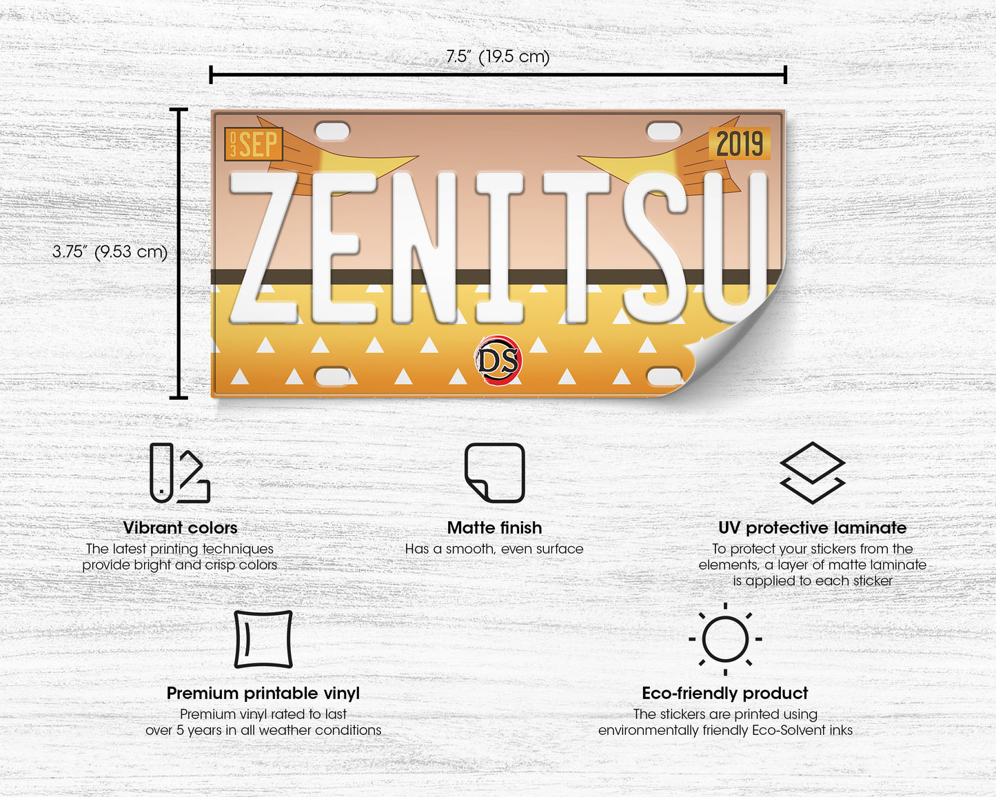 Zenitsu bumper sticker