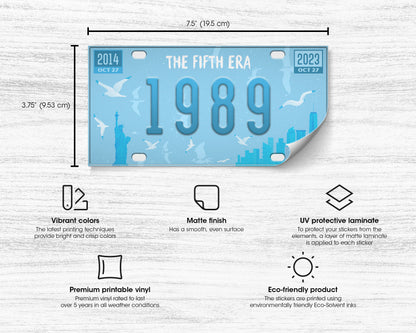 1989 era bumper sticker