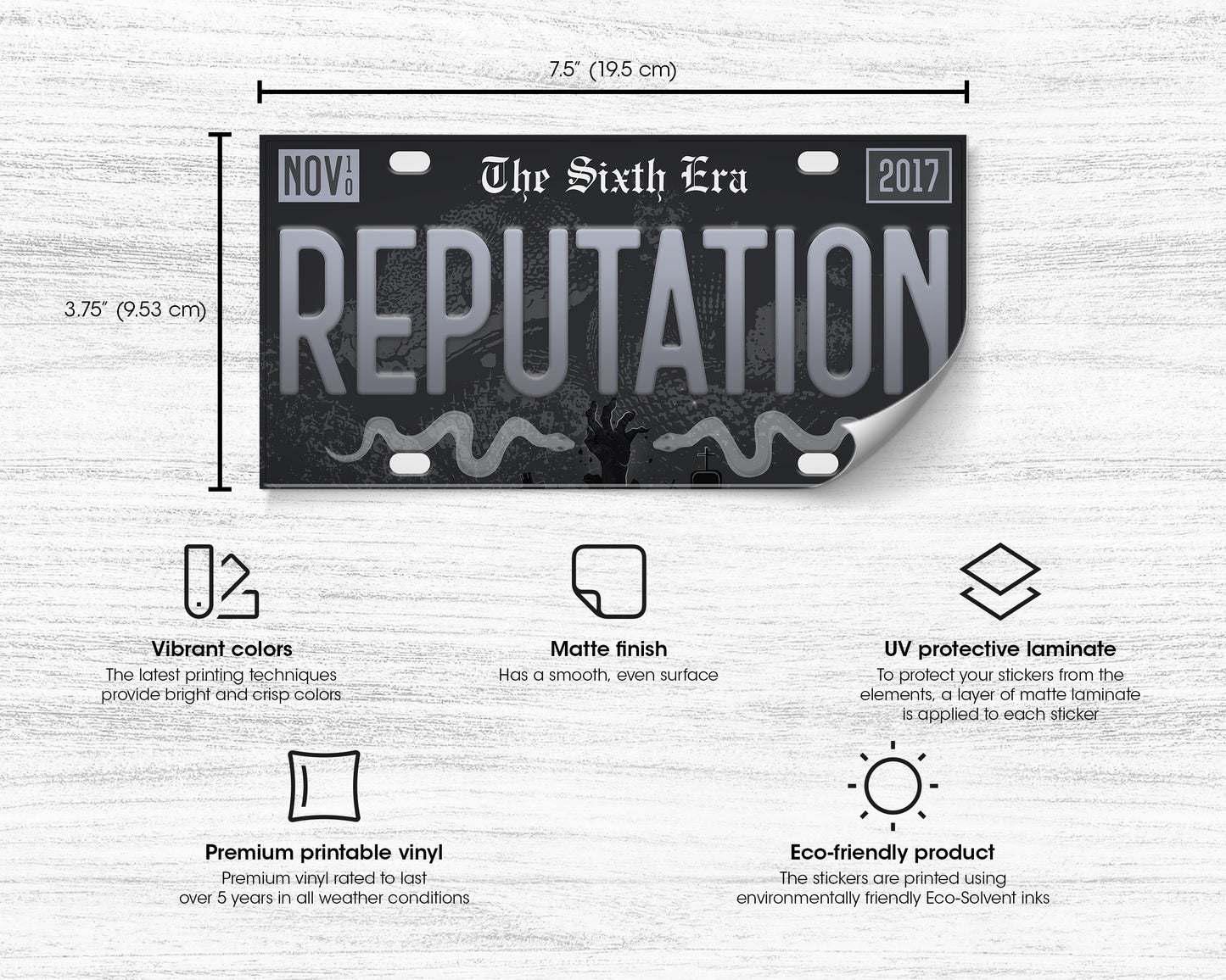 Reputation era bumper sticker