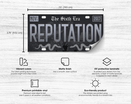 Reputation era bumper sticker