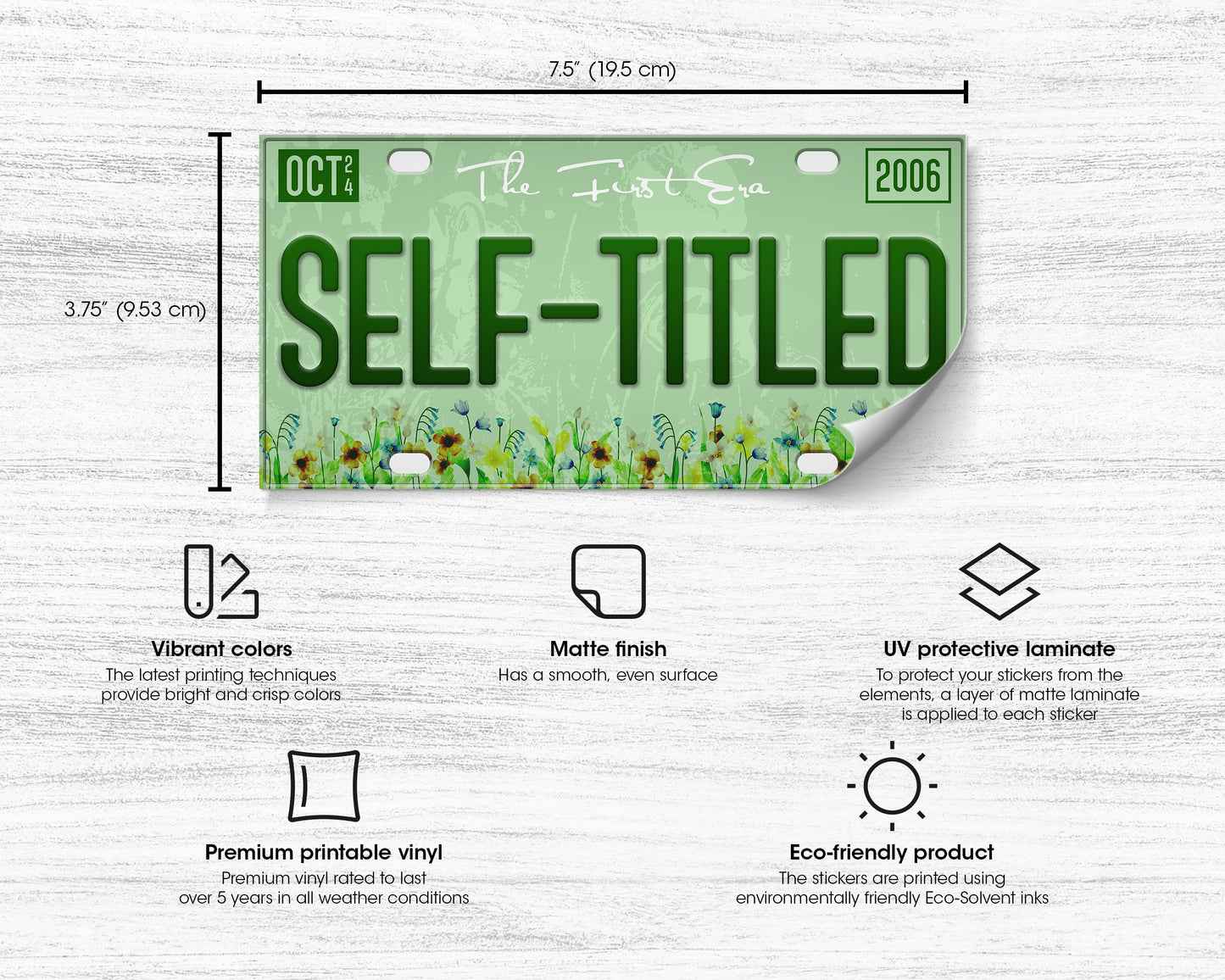 Self-titled era bumper sticker