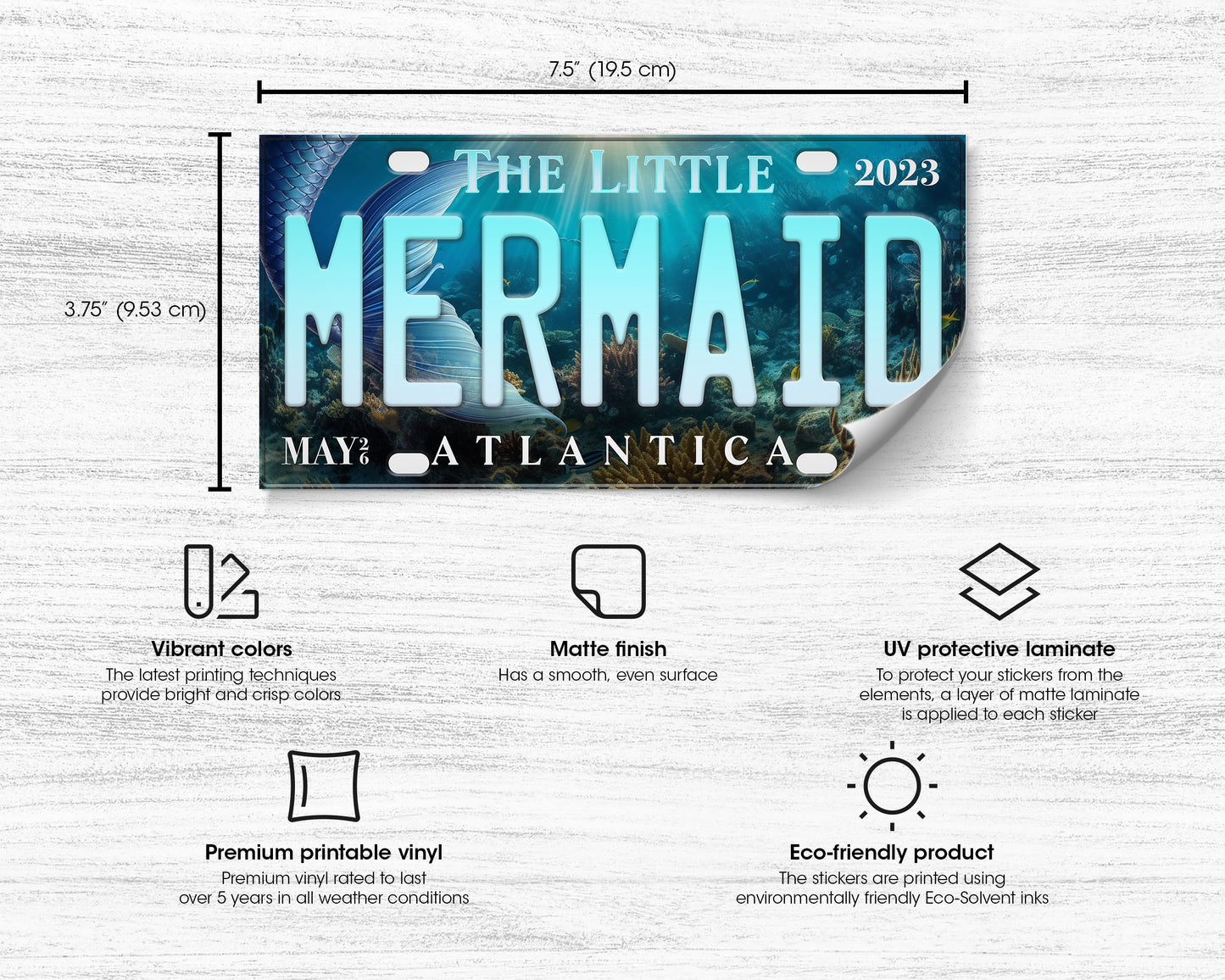 Little Mermaid (2023) movie bumper sticker