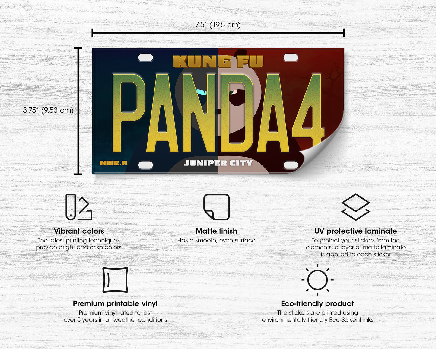 KungFu Panda 4 (2024) movie bumper sticker