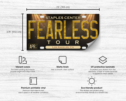 Fearless Tour bumper sticker