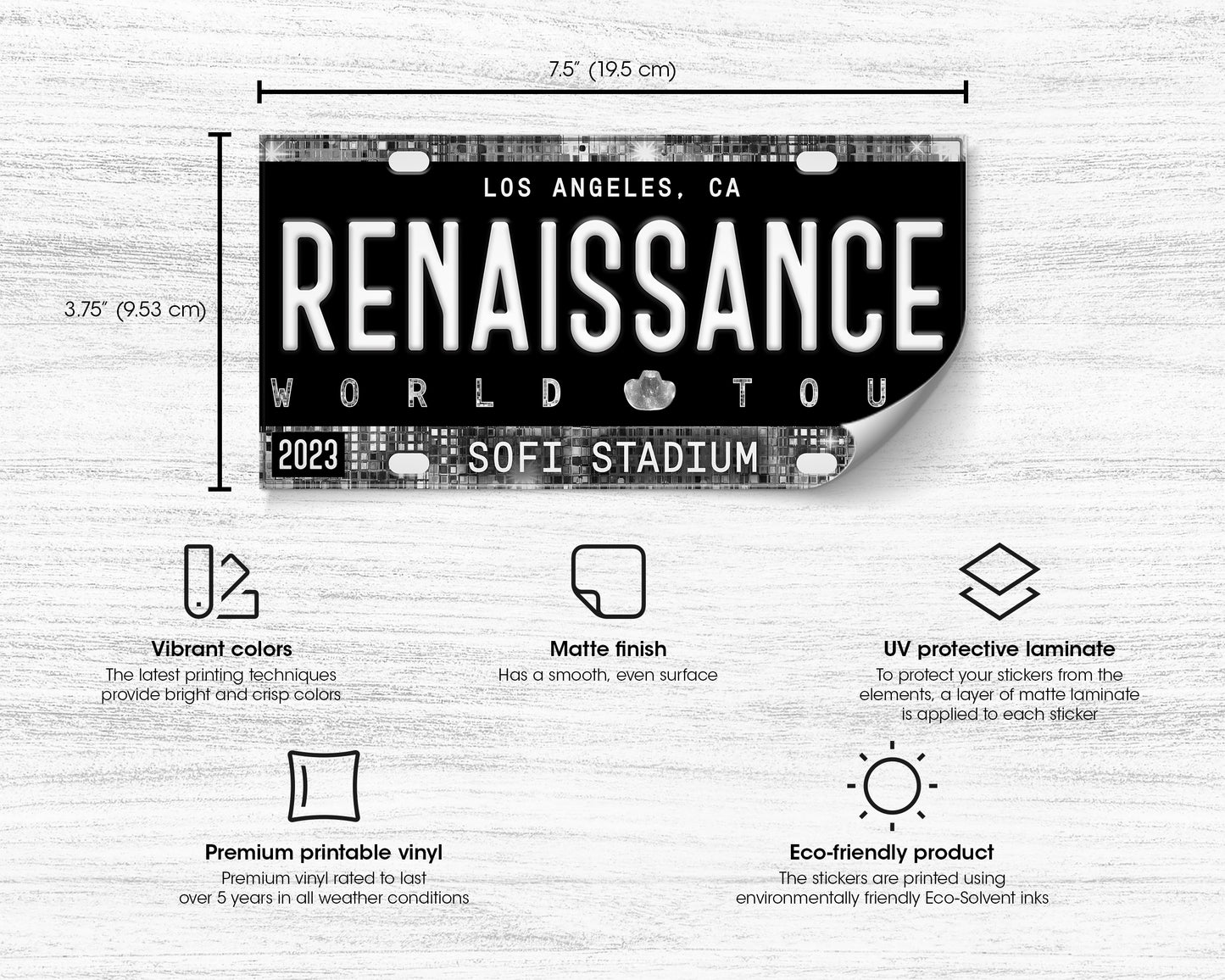 Renaissance World Tour bumper sticker