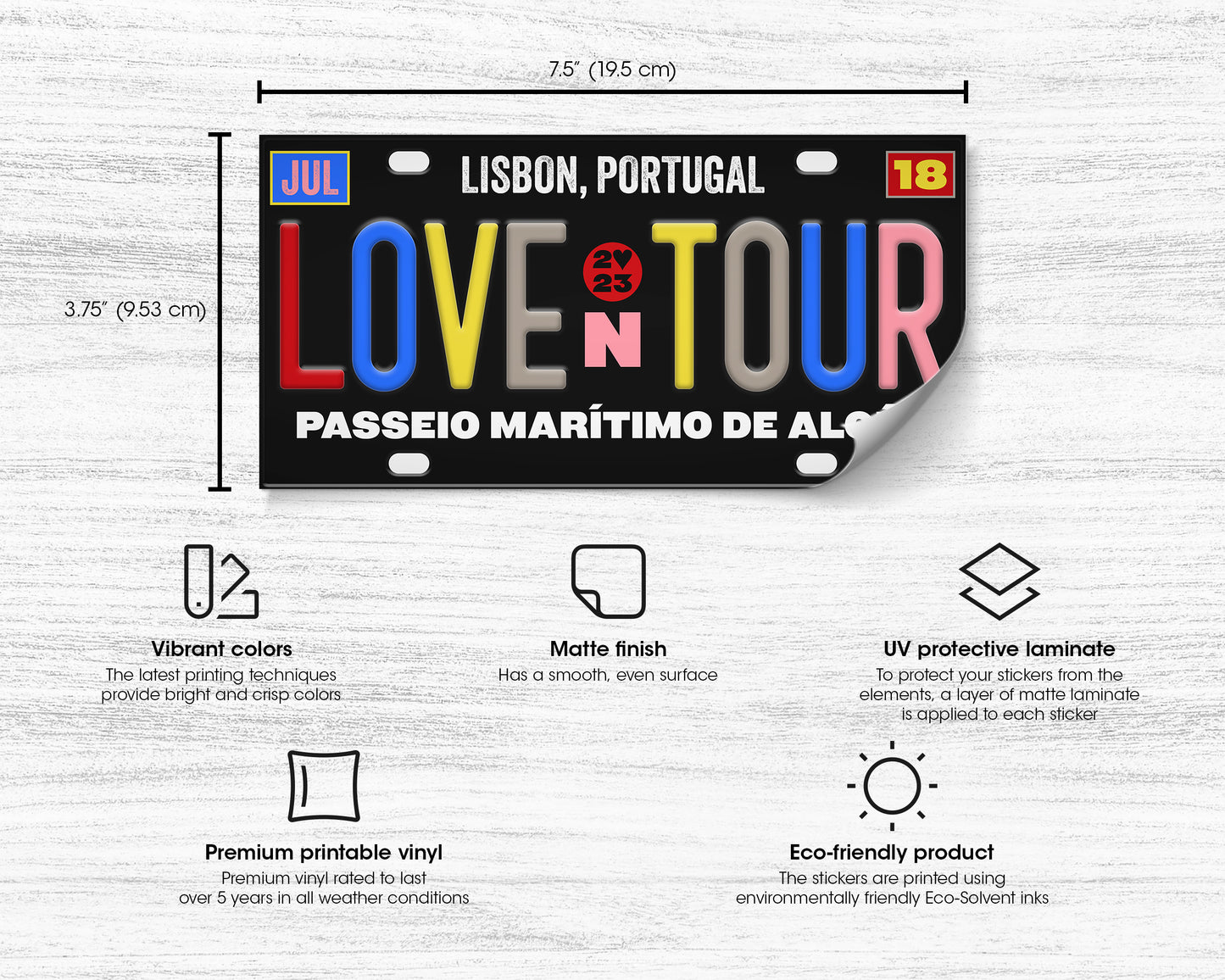 Love on Tour bumper sticker