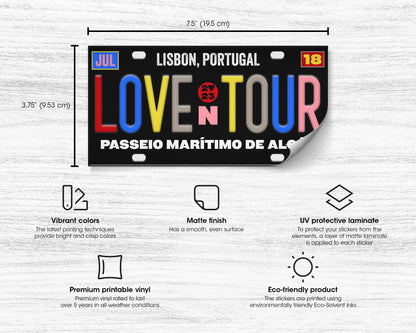 Love on Tour bumper sticker