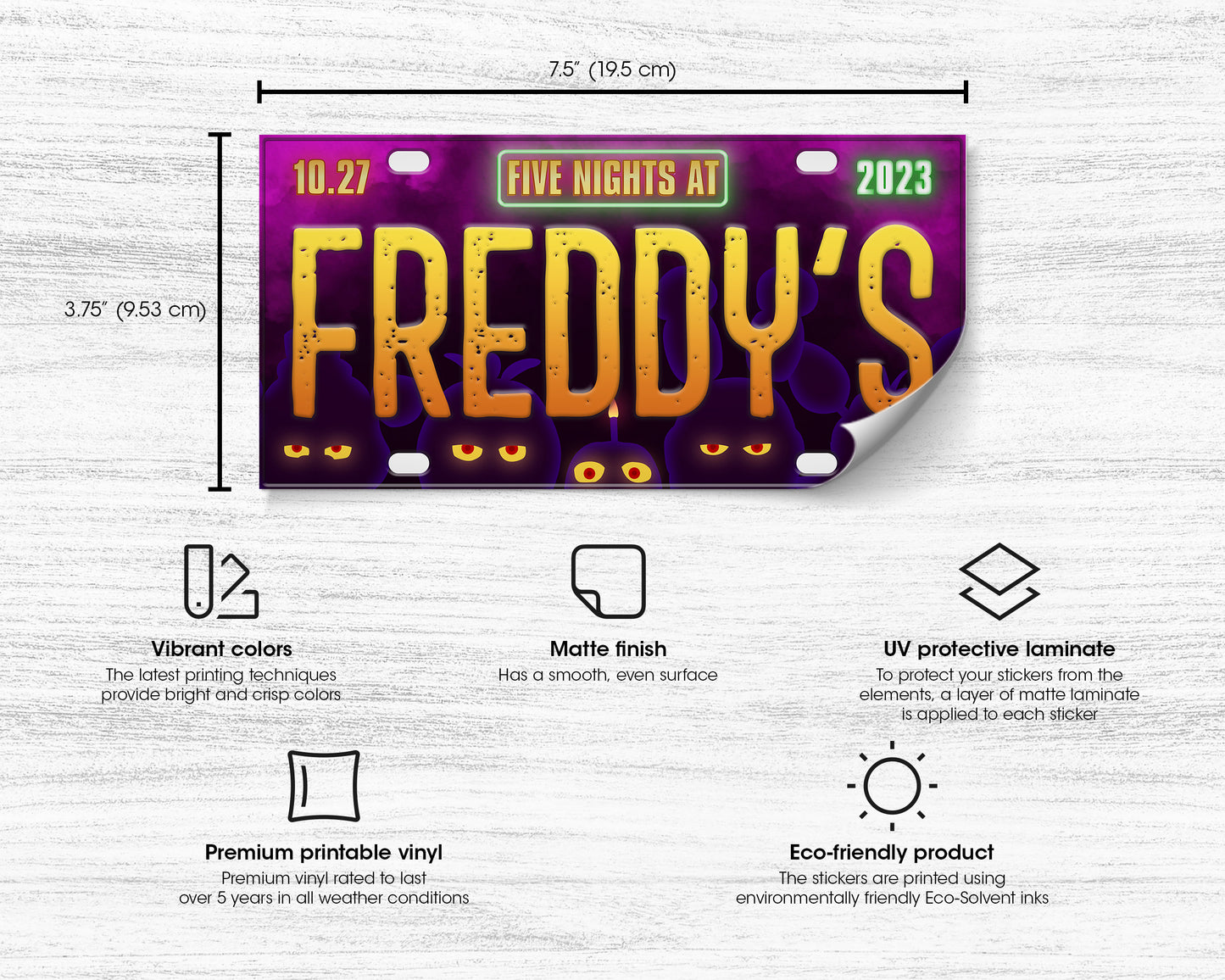 Freddy's (2023) movie bumper sticker