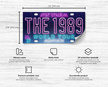 The 1989 World Tour bumper sticker