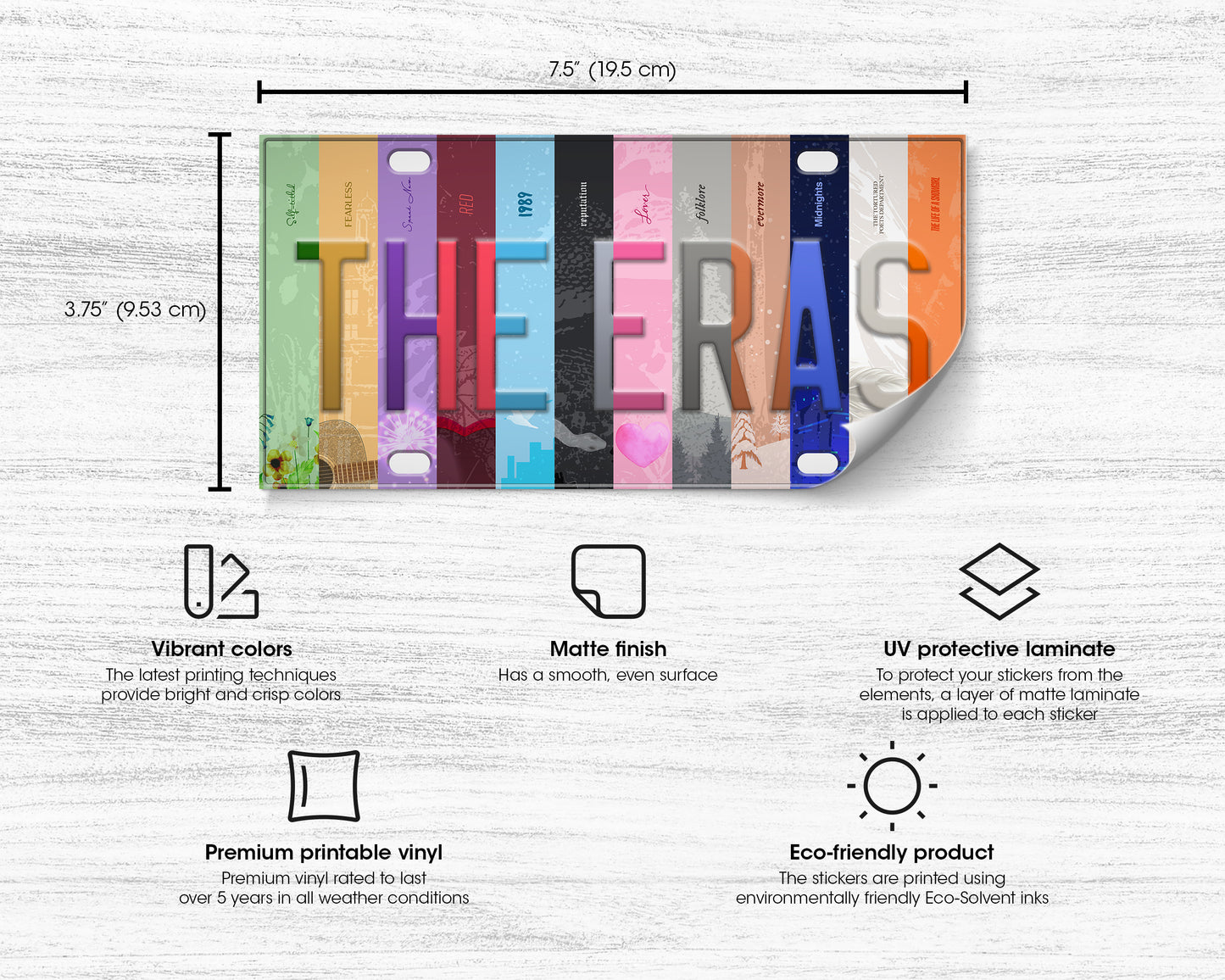 The Eras bumper sticker