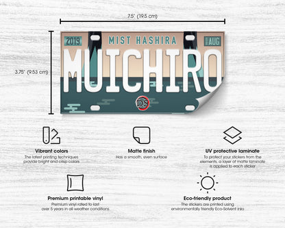 Muichiro bumper sticker