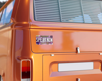 Speak Now World Tour bumper sticker
