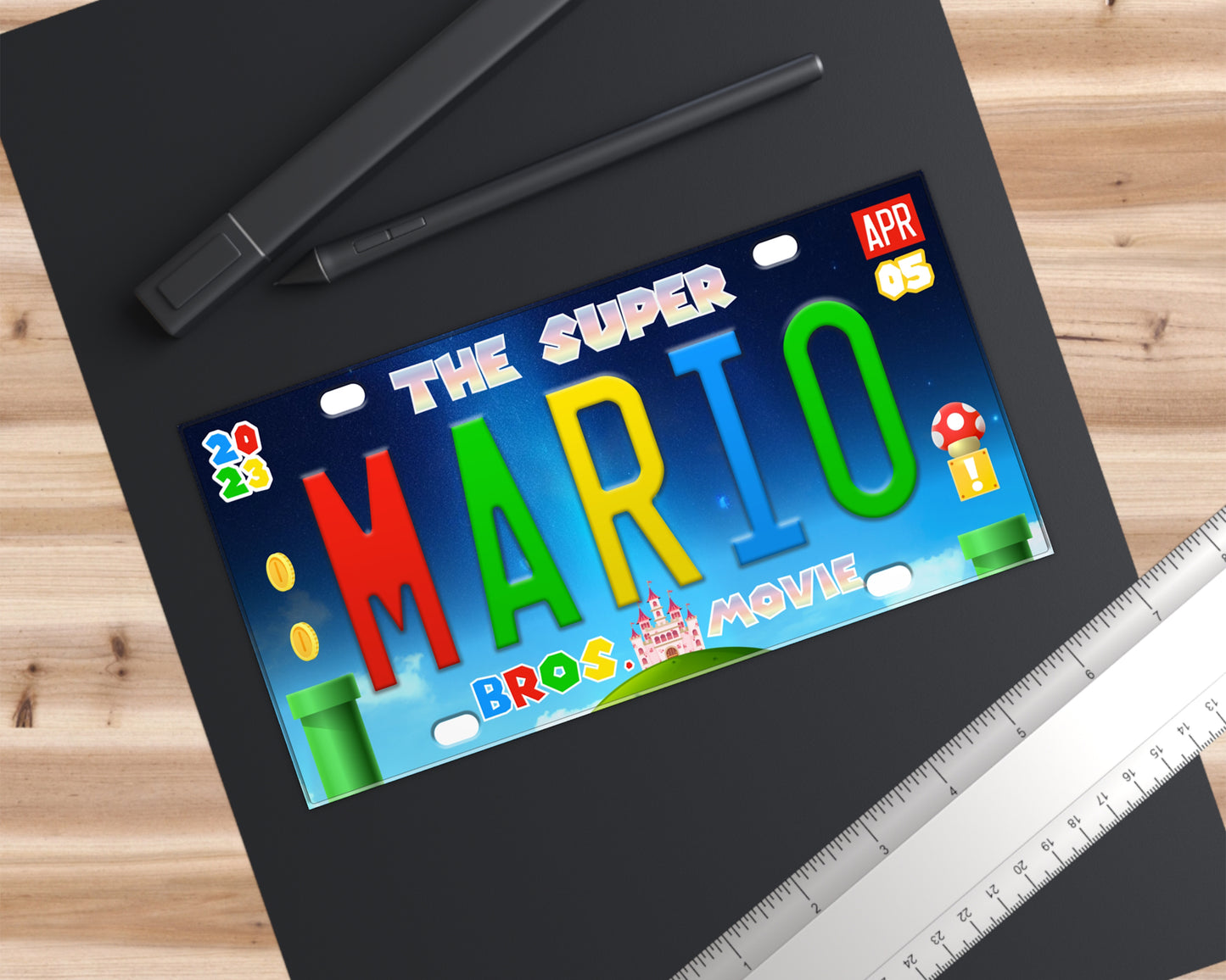 Mario Movie (2023) movie bumper sticker