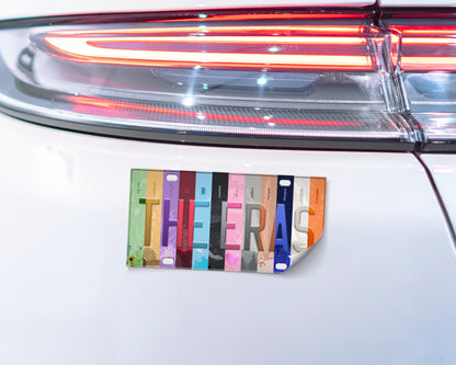 The Eras bumper sticker