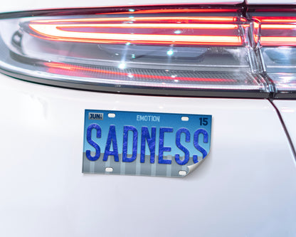 Sadness emotion bumper sticker