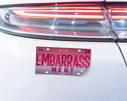 Embarrassment emotion bumper sticker