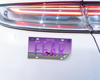 Fear emotion bumper sticker