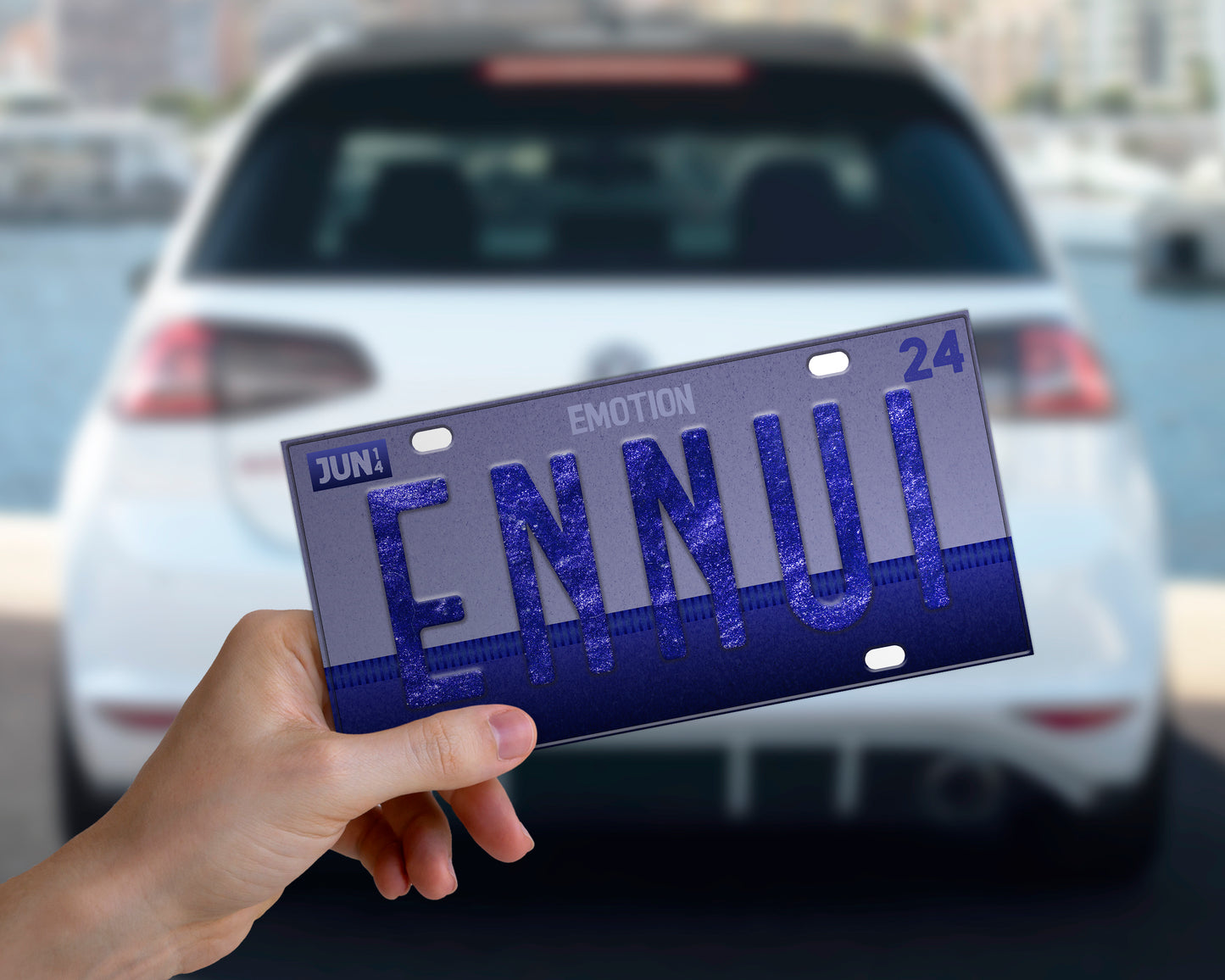 Set of the emotions bumper sticker