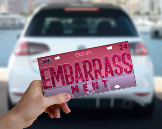 Embarrassment emotion bumper sticker