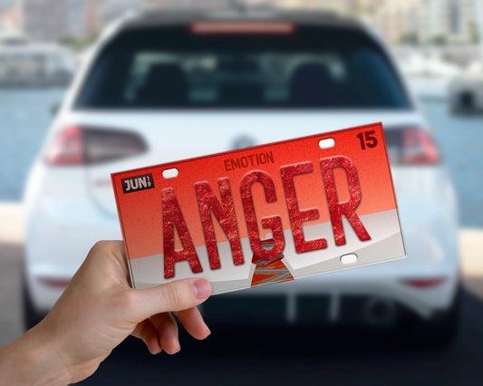 Anger emotion bumper sticker