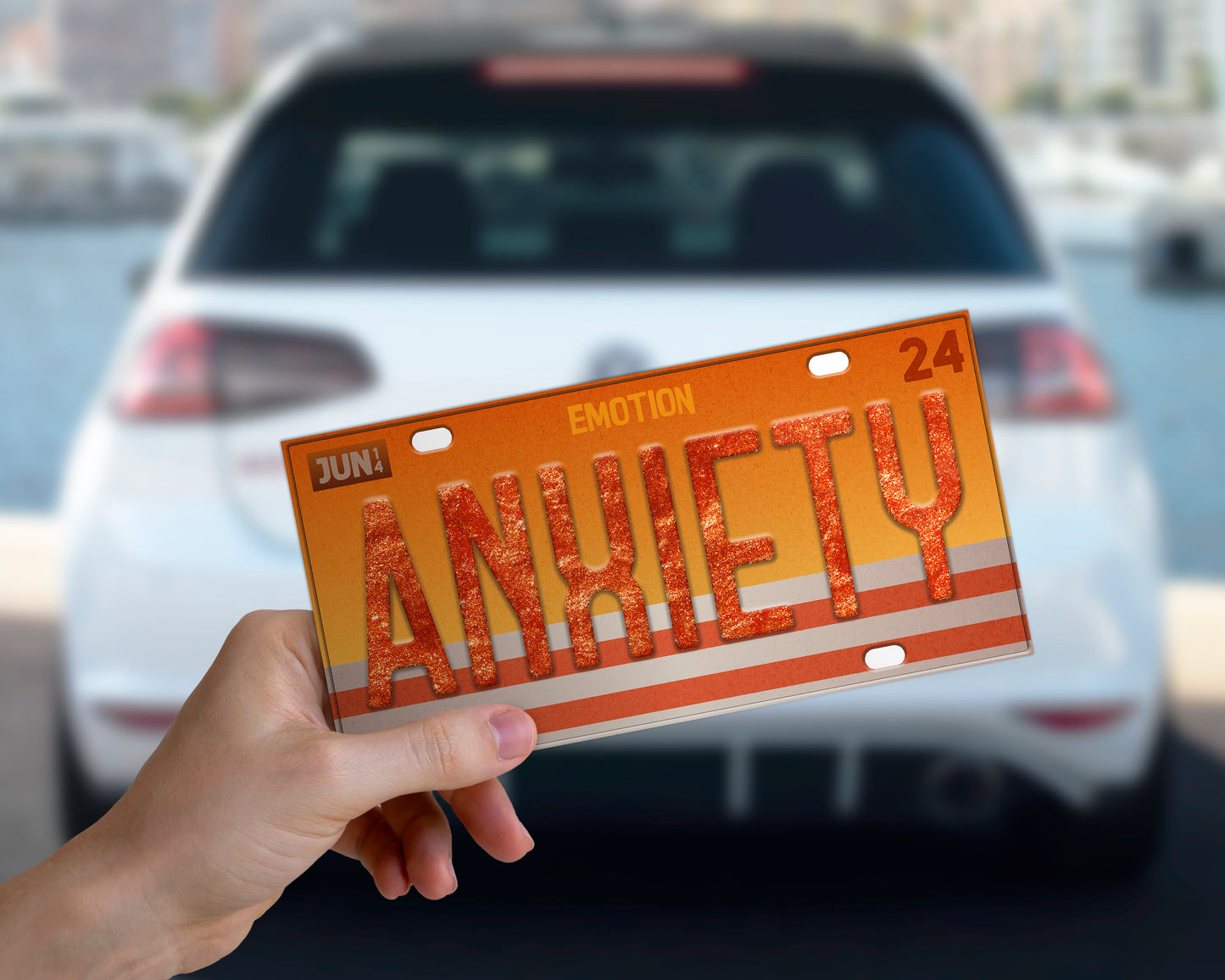 Set of the emotions bumper sticker