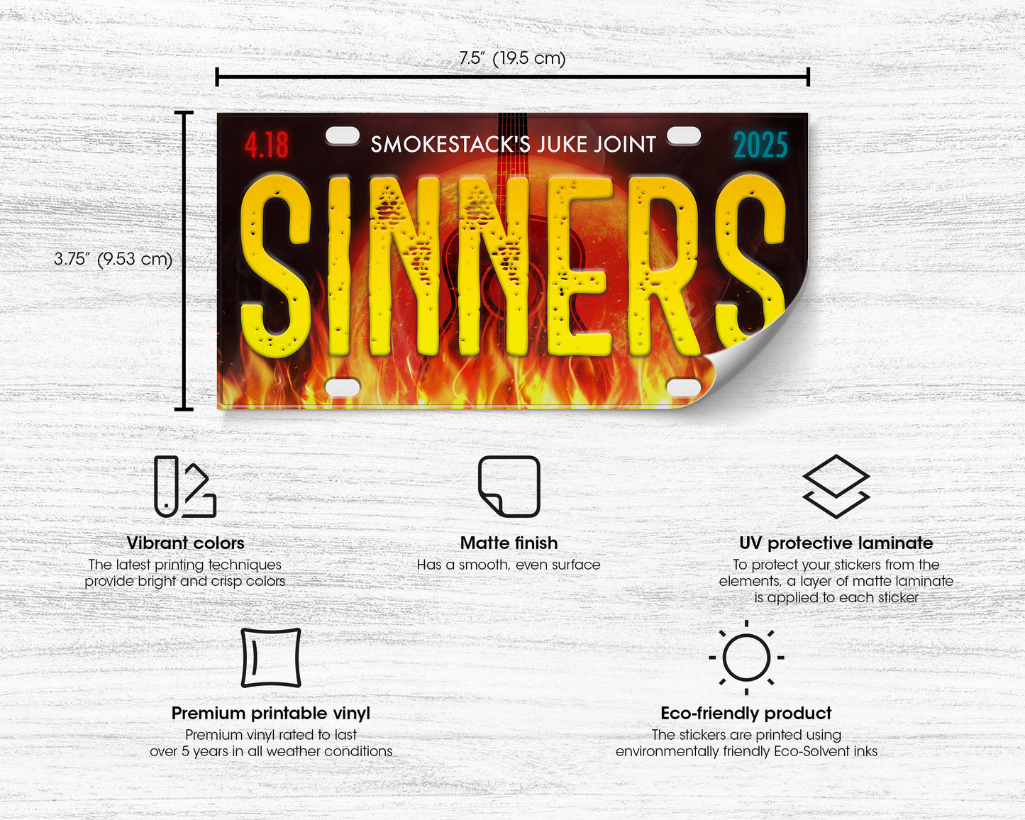 Sinners (2025) movie bumper sticker