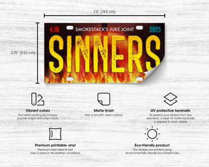 Sinners (2025) movie bumper sticker