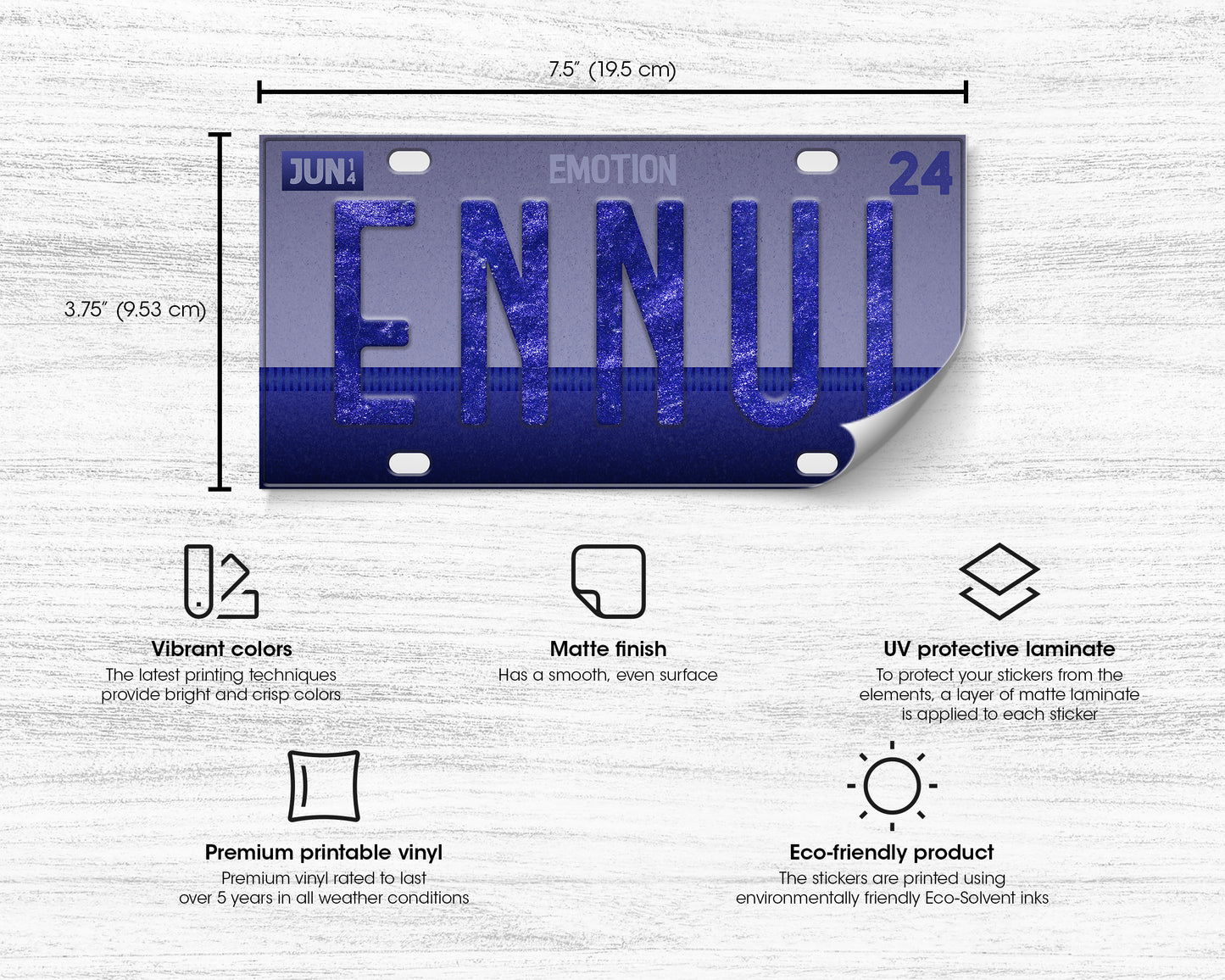 Ennui emotion bumper sticker