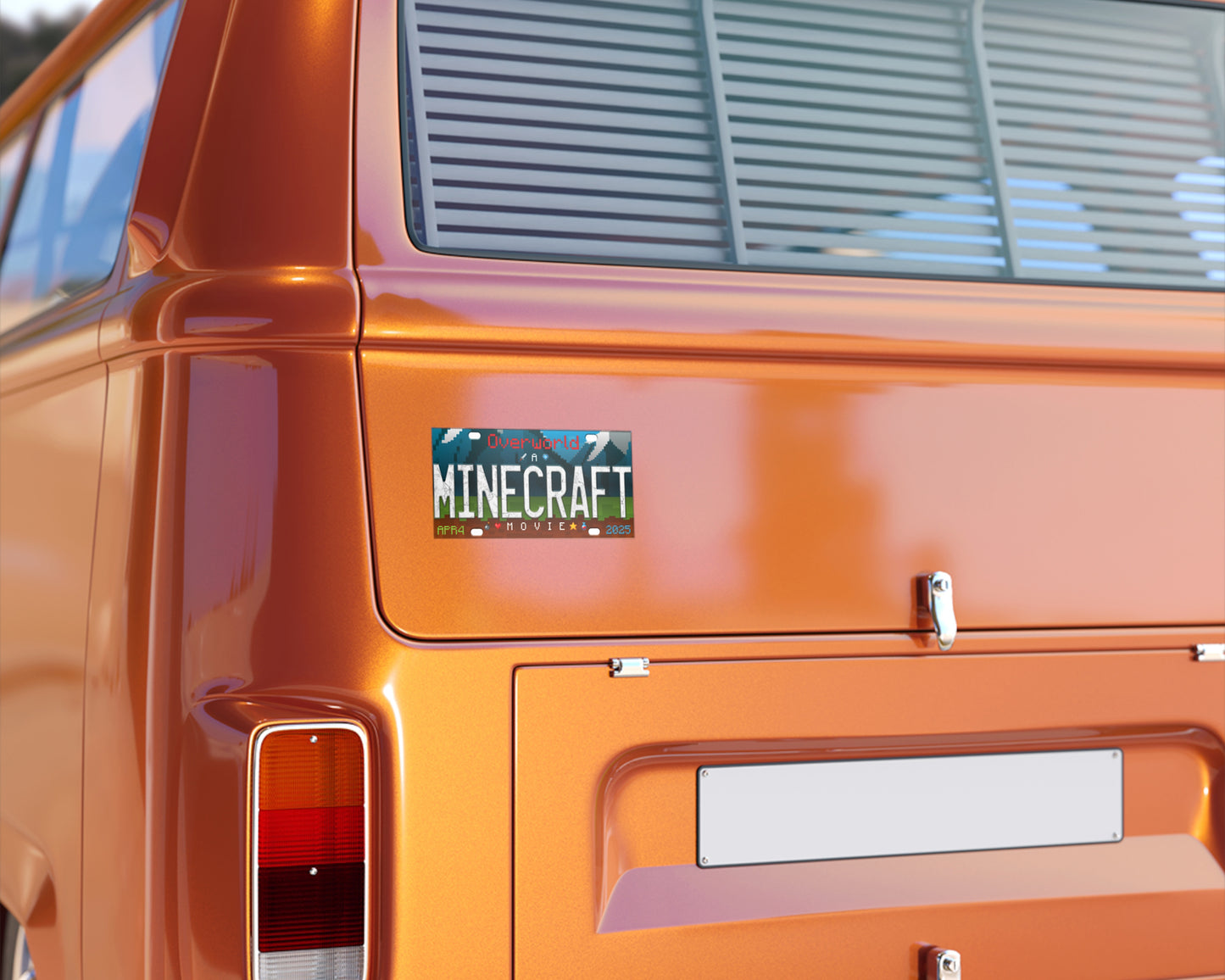 A Mine craft Movie (2025) movie bumper sticker