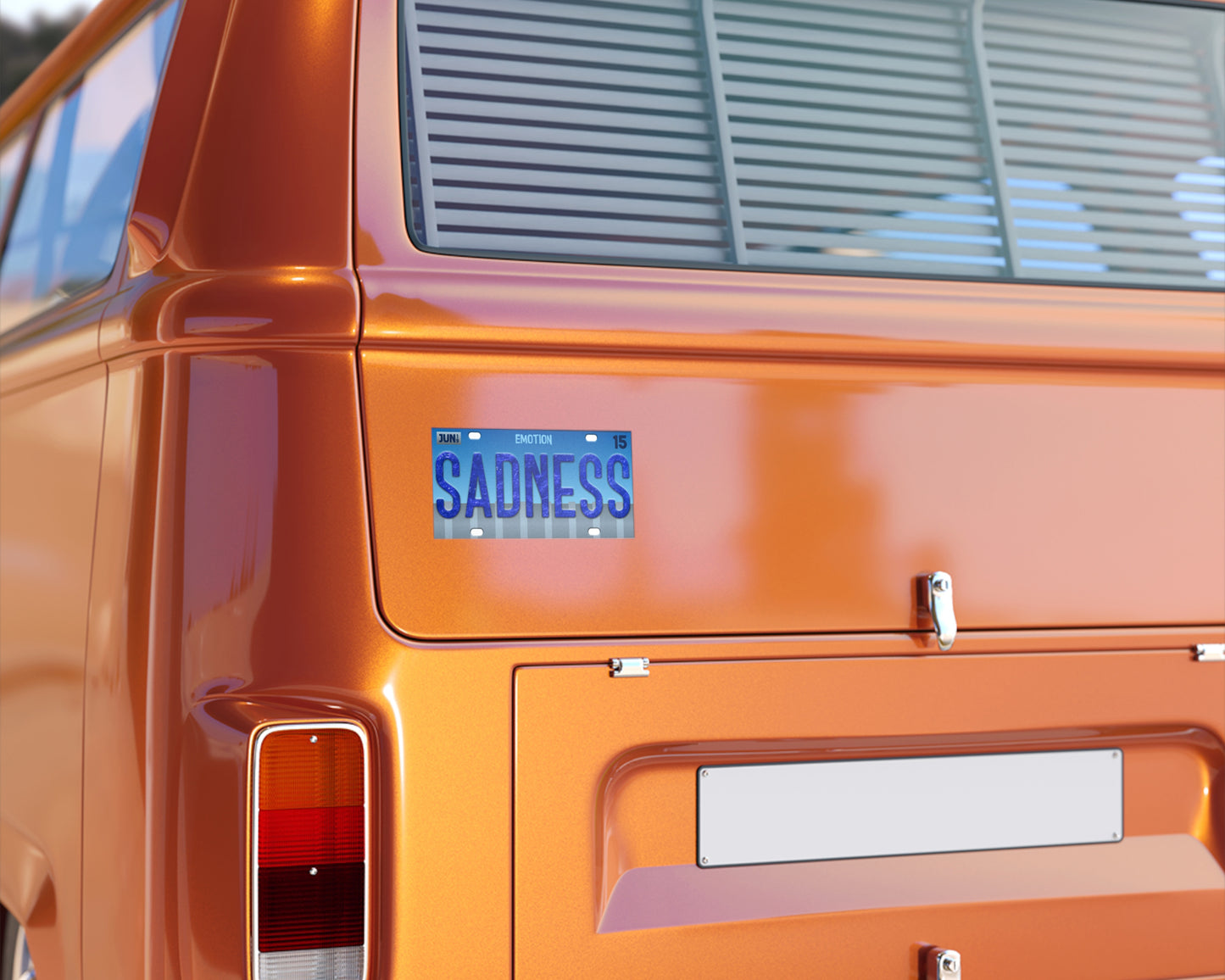 Sadness emotion bumper sticker