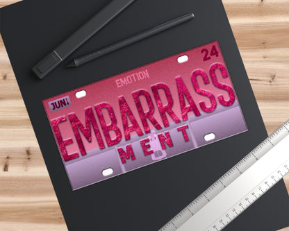 Embarrassment emotion bumper sticker