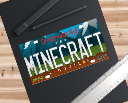 A Mine craft Movie (2025) movie bumper sticker