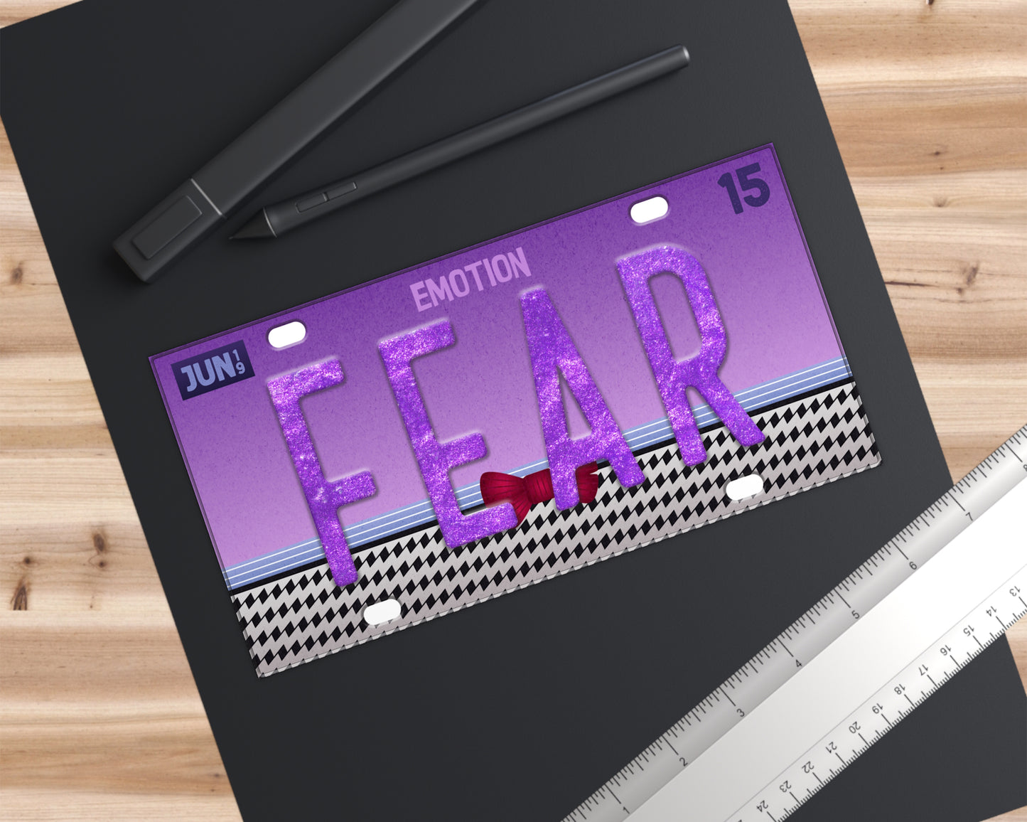 Fear emotion bumper sticker