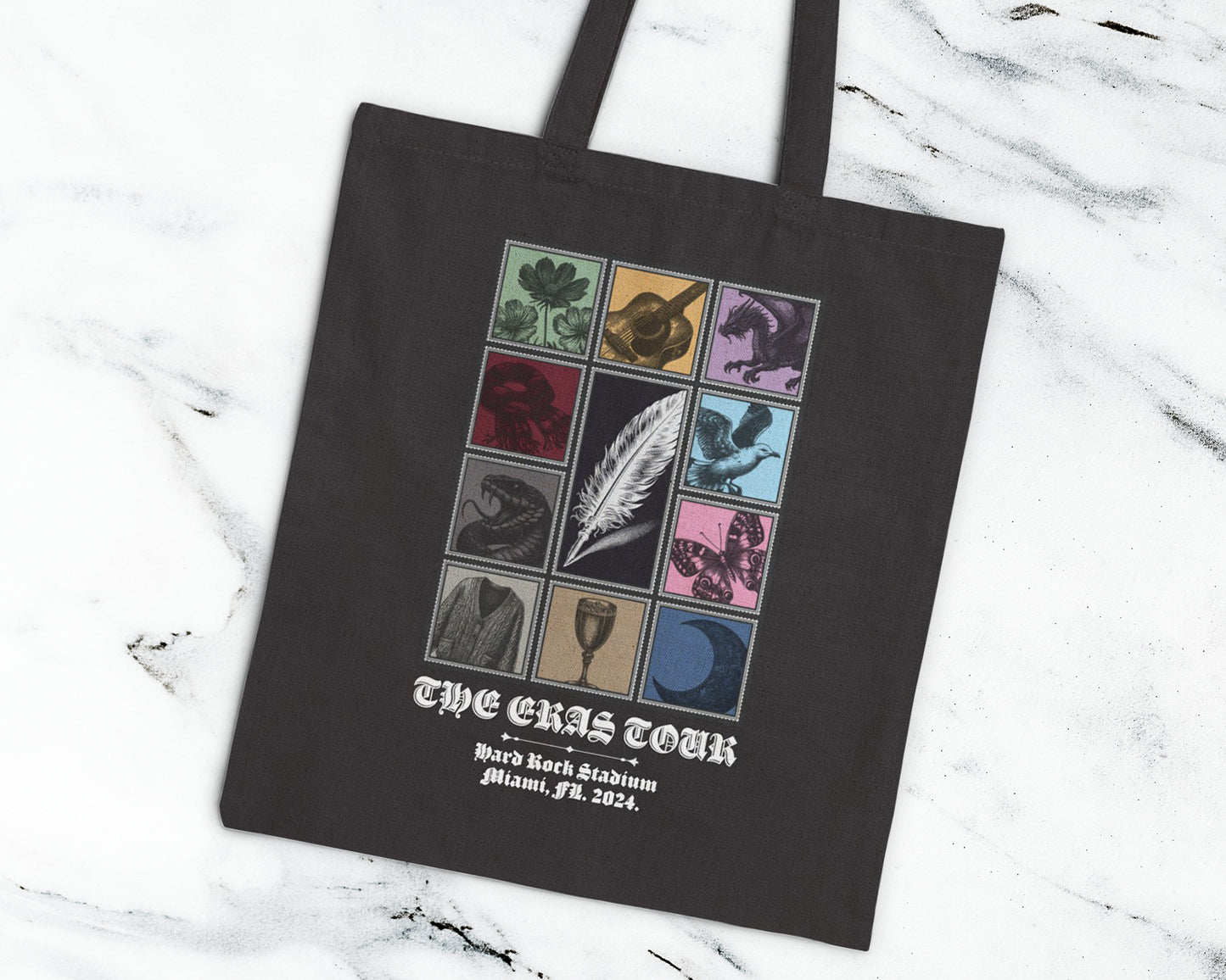 The Eras Tour medieval style cotton canvas tote bag