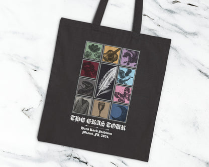 The Eras Tour medieval style cotton canvas tote bag