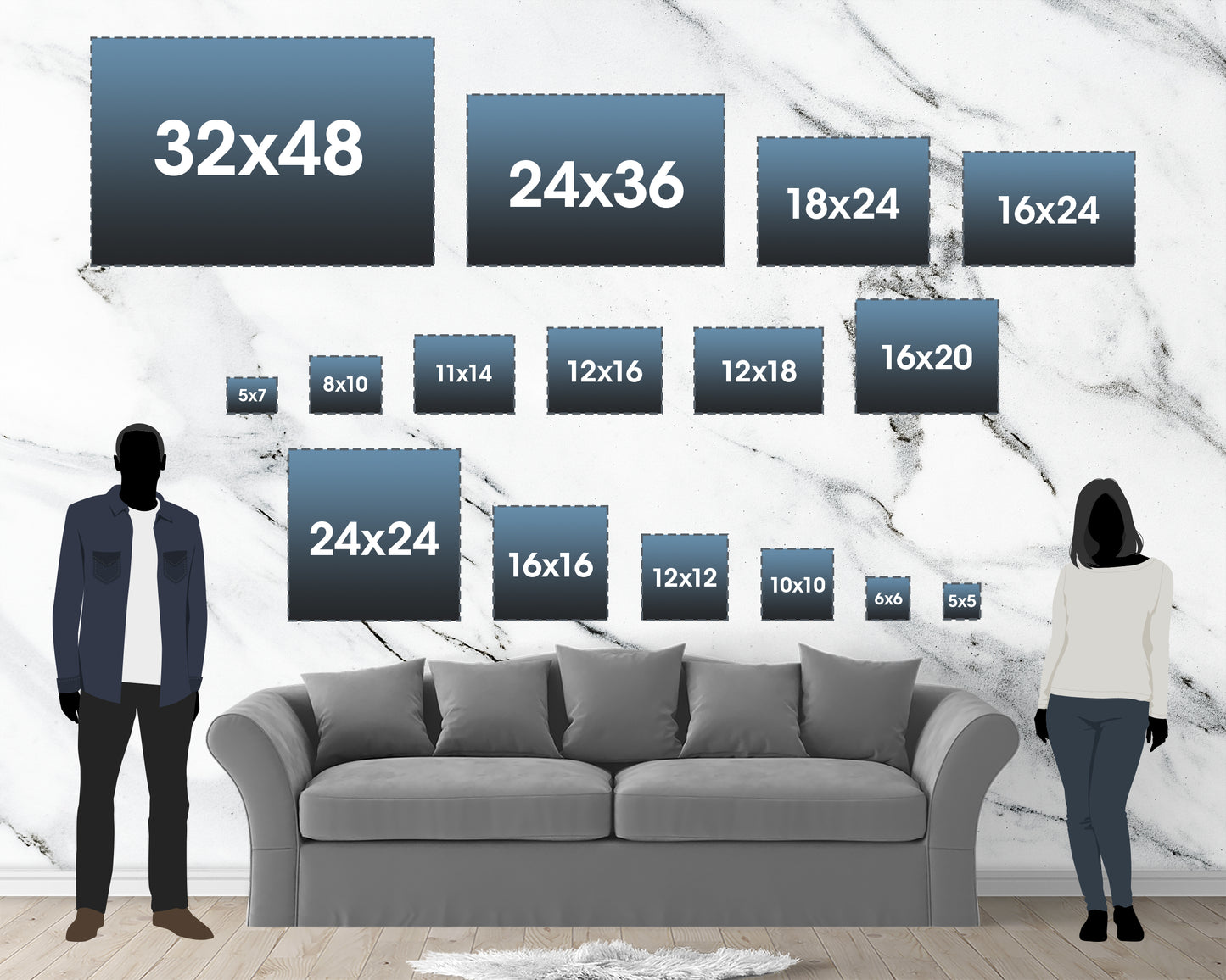 Tortured Poets album word art square canvas wall decor