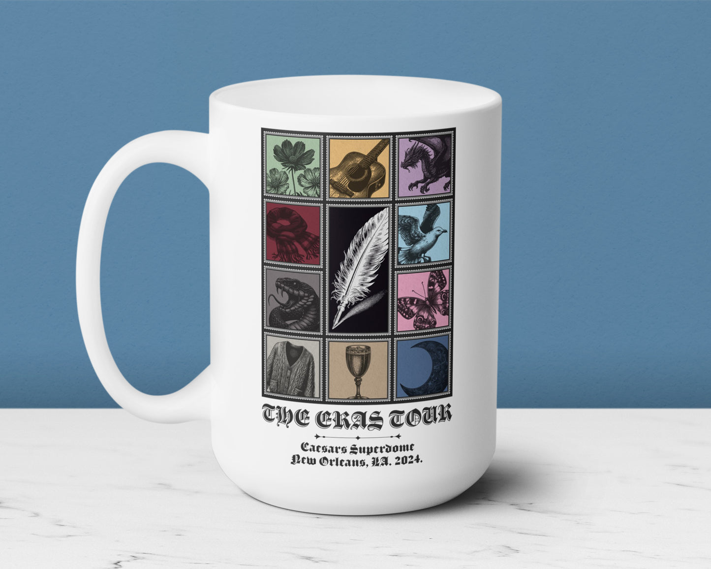 The Eras Tour medieval style ceramic mug