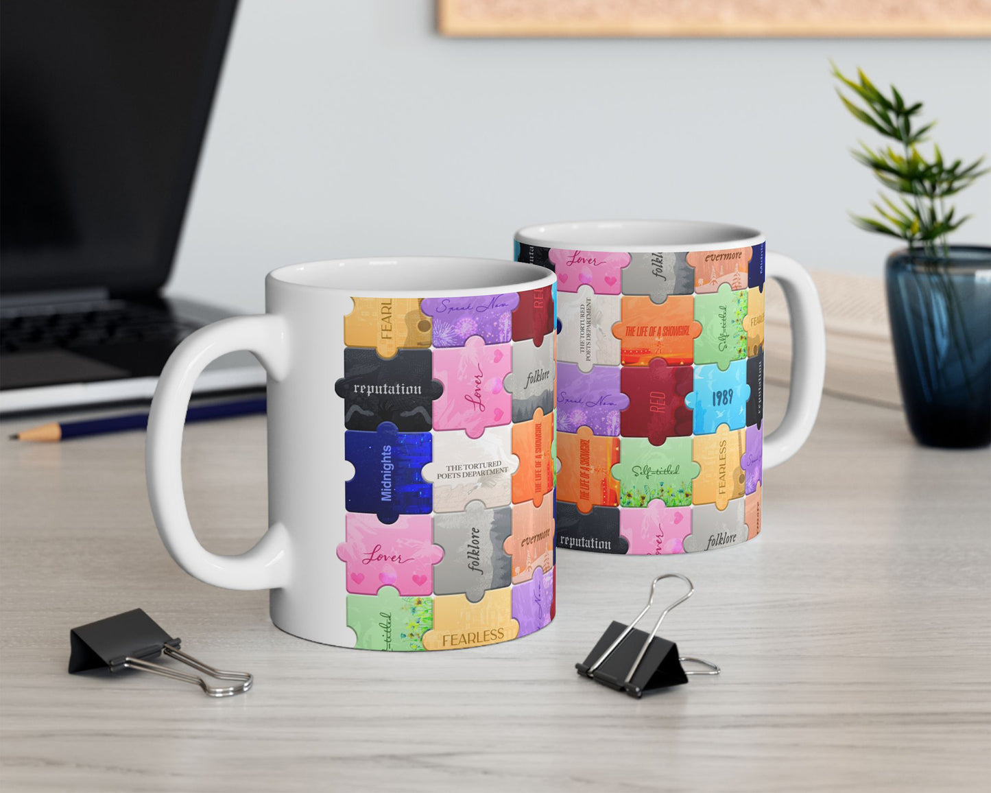 The Eras puzzles ceramic mug