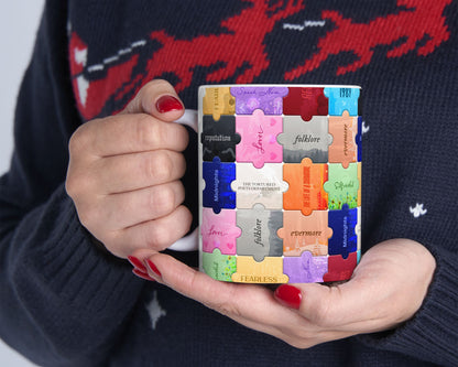 The Eras puzzles ceramic mug
