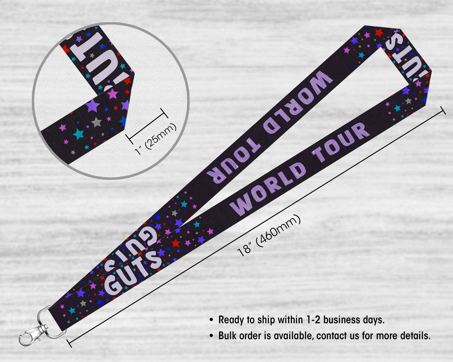 Guts World Tour lanyard