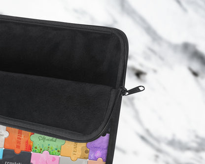 The Eras puzzles laptop sleeve