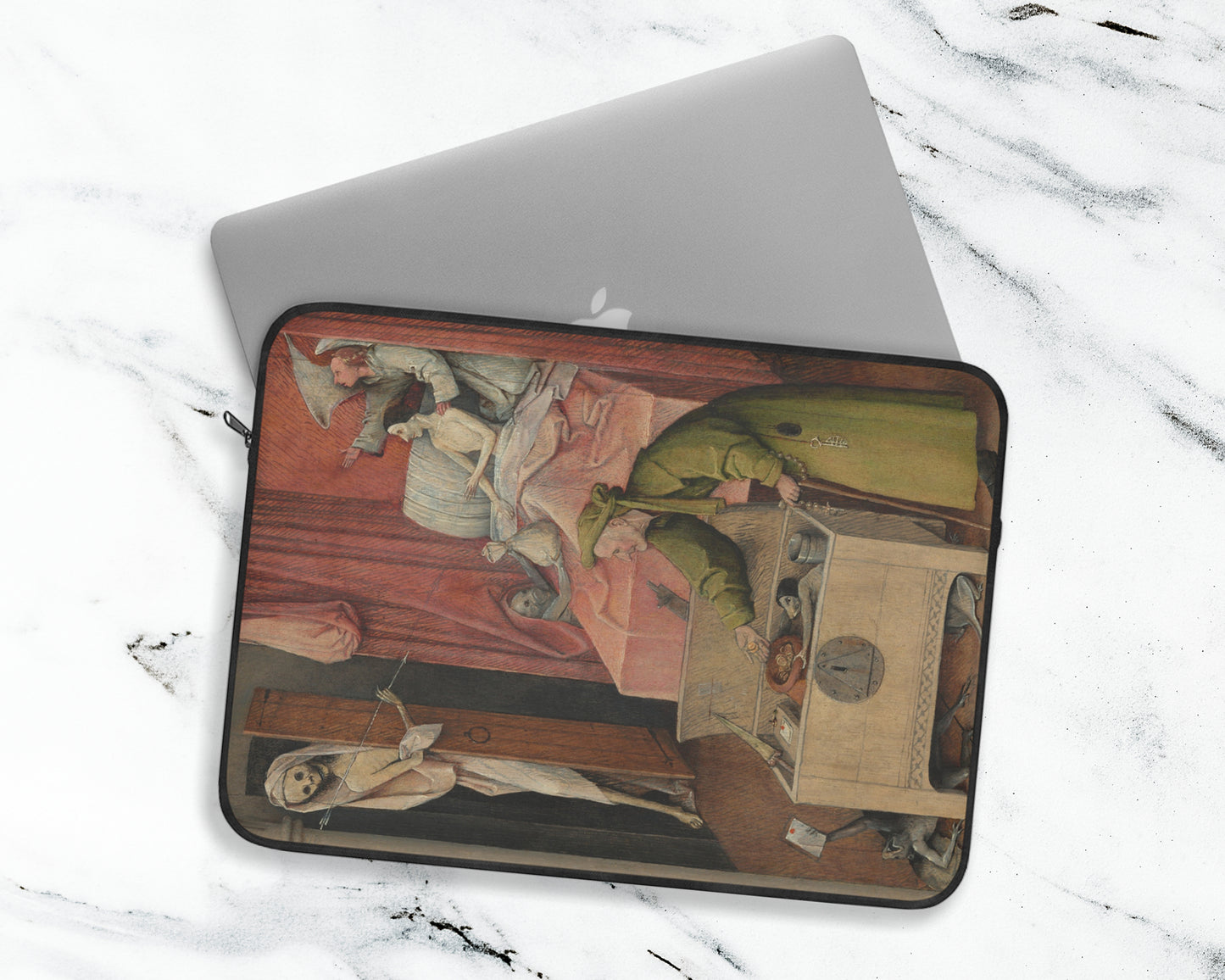 Hieronymus Bosch - Death and the Miser laptop sleeve